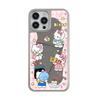 ins wind powder grid Kitty mirror iPhone16 mobile phone case Apple 17 cute makeup mirror mobile phone case 13pm