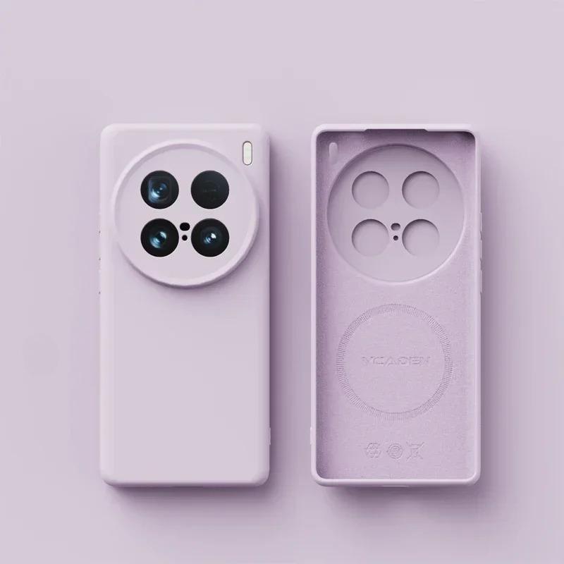 For Magsafe Liquid Silicone Case For VIVO X300 Ultra Soft Skin Smooth Magnetic Wireless Charging Cover Bumper For VIVO X300Ultra