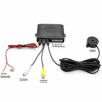4 Sensoren Auto Video Parksensor Sichtbarer Rückfahr-Abstandsalarm, Auto Monitor Parkhilfe System