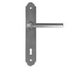 ALBA Door Handle with Key Plate 72mm STEEL