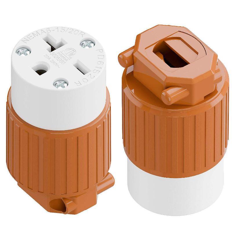 1Pcs America Nema L6-15P 6-15R Us Wire Industry Extension Power Connector L5-15P 5-20P 6-20P Assembly Locked Plug Socket 15A 20A