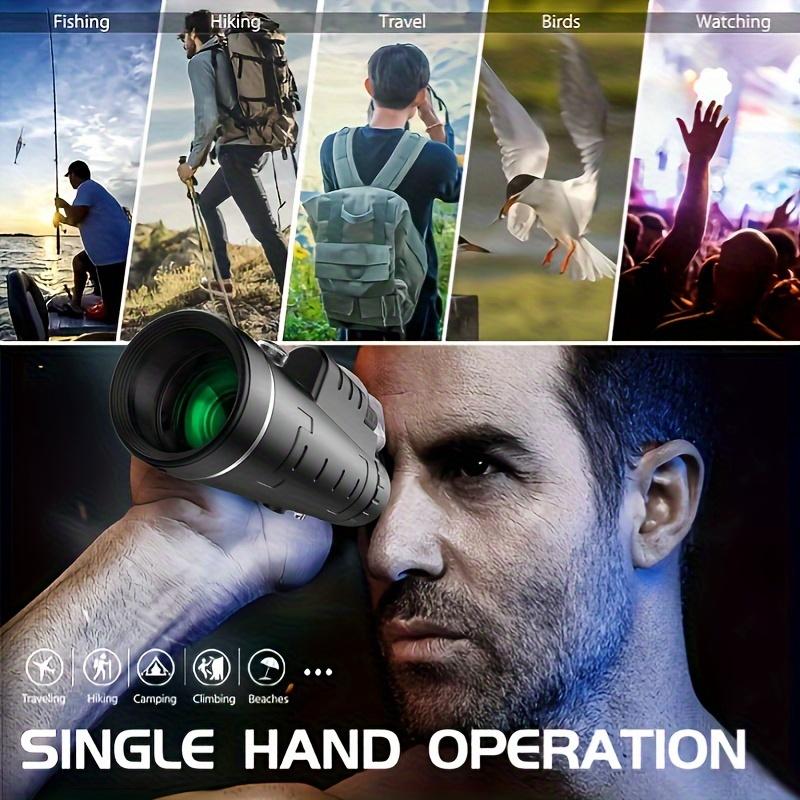 1pc High Power 10X40 HD Monocular Telescope with Manual Focus - 10X Magnification & 40mm Objective Lens - Compact, Lightweight Fast Focus Adjustment