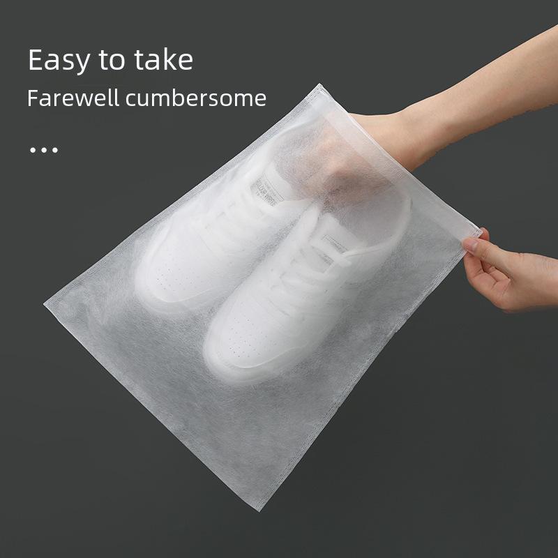 5/10/20PCS Portable Shoe Storage Drawstring Eco Storage Bag for Sundries Travel Makeup Bag Waterproof Transparent Plastic Storage Bag
