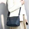 Kožená crossbody taška pro ženy - Univerzální organizér pro maminky s více přihrádkami, Taška přes rameno pro dojíždění