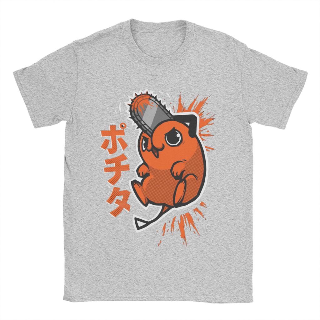 Chainsaw man pochita poster Maglietta Estiva in Cotone Magliette per Coppia Trendy Maglietta con Stampa Cool Manica Corta Y2K Retro Top Tees
