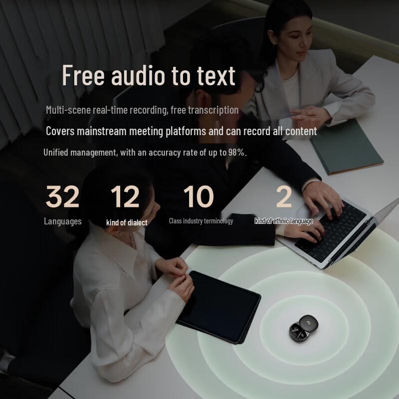 iFLYTEK AI Translation Noise-Cancelling Bluetooth Earbuds Pro 3