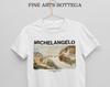 Michelangelo - La Creazione di Adamo T-shirt Unisex e t-shirt per bambini | Arte Classica | Pittura Antica | Vintage | Pittura Famosa | Estetica Rinascimentale