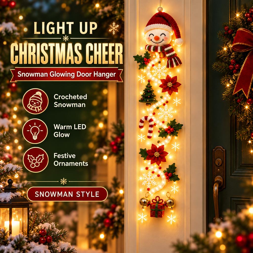 Glowing Christmas Door Hanger
