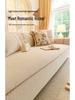 2025 French Cream Leather Sofa Cover: Elegant, Non-Slip, Year-Round Cushion Protector