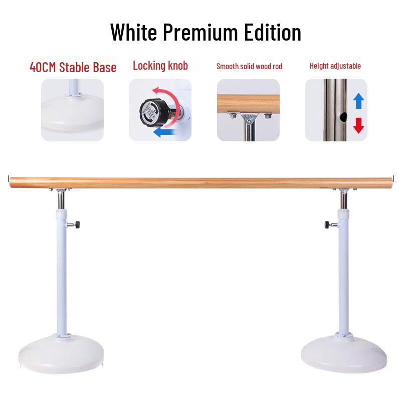 Adjustable Portable Dance Barre White