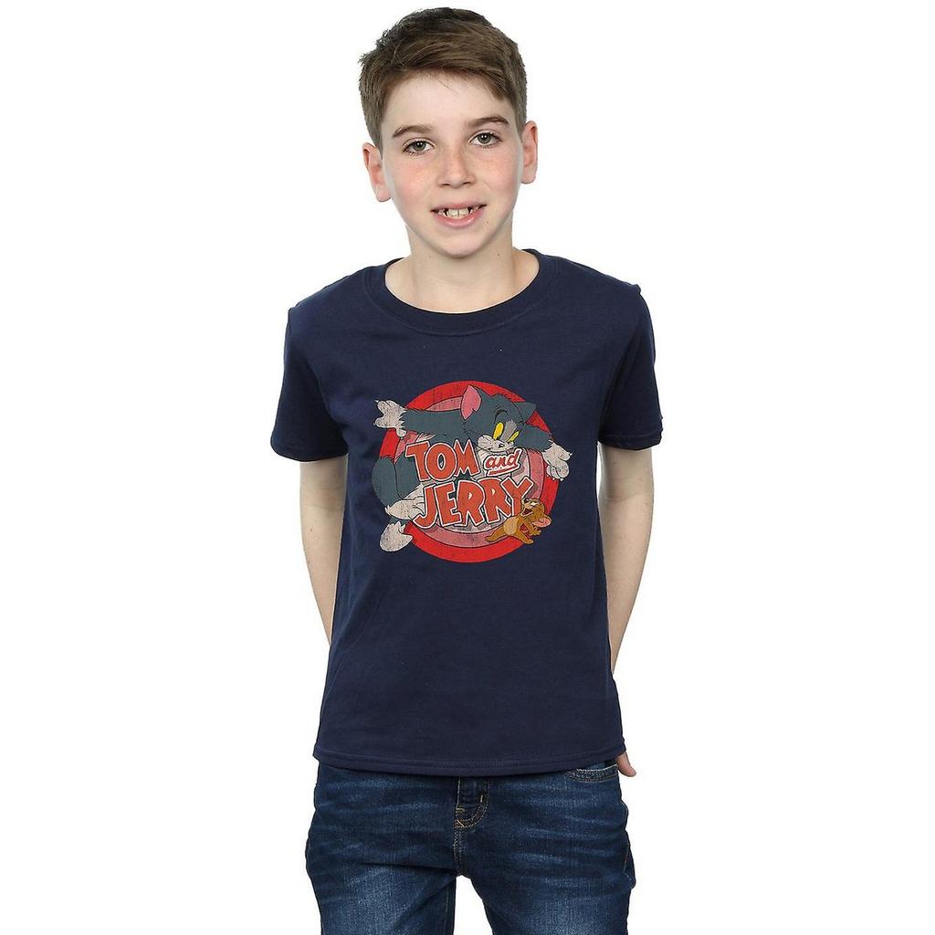 Tom and Jerry Boys Classic Catch Cotton T-Shirt