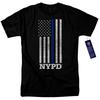 NYPD Thin Blue Line  Officially Licensed NYC Police Dept Tee S Unisex Shirt Cotton Oversize Large Size
