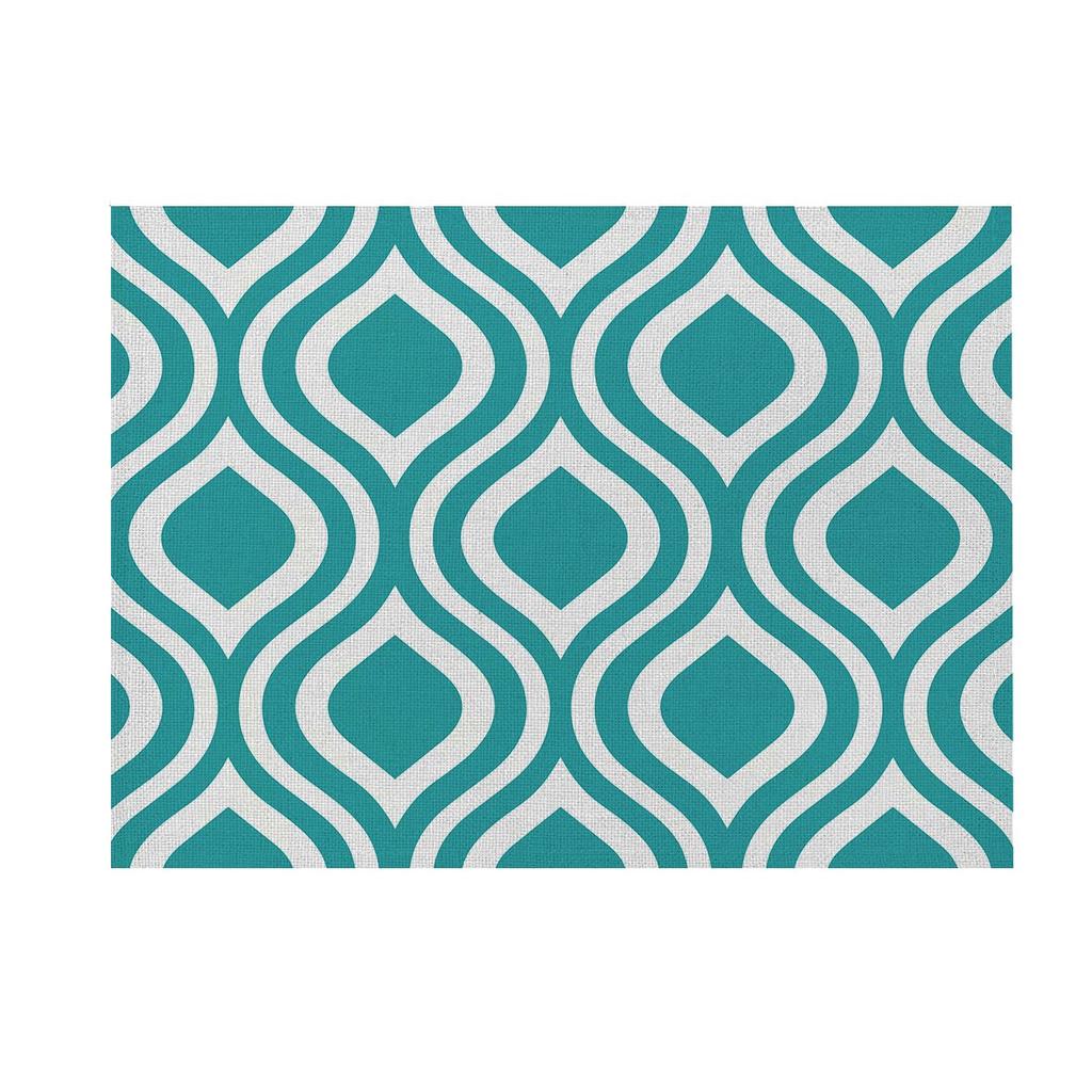 Cheap Geometry Placemat For Dining Table Kitchen Coaster Mats Bowl Cup