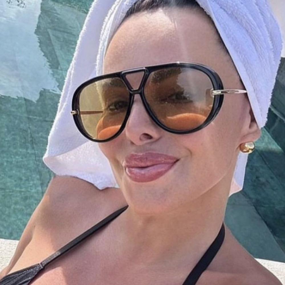 Oversized Sunglasses for Women Brand Designer Luxury Sun Glasses Sex Vintage Eyewear Female Black Fashion