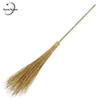 Heavy-Duty Iron Bristle Outdoor Broom with Bamboo Handle