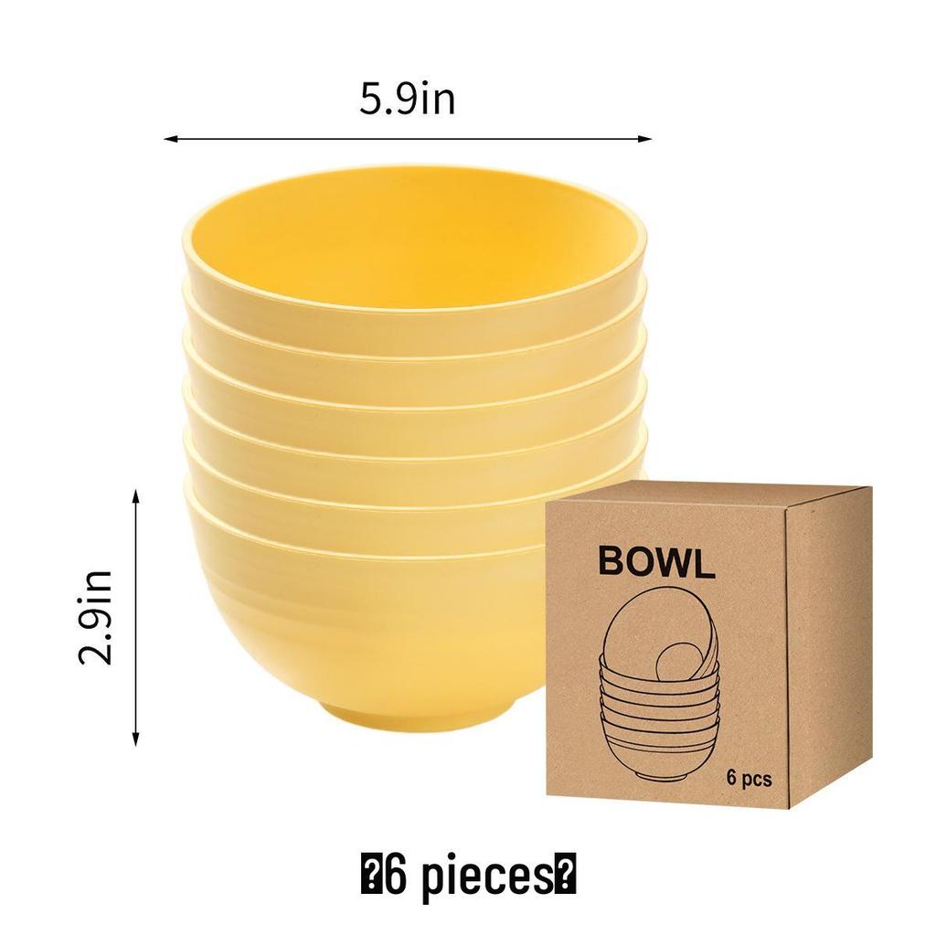 Eco-Friendly Wheat Straw 24-Piece Dinnerware Set: Plates, Bowls, Cups & Cutlery