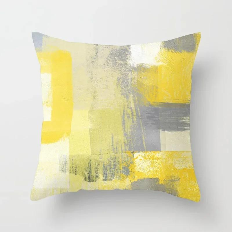 Abstract Striped Geometric Throw Pillow Cover With Short Plush Print For Living Room Sofa Decoration Cushion Cover Pillow Covers