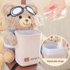 Cute Bear Car Tissue Boxes and Bin 2 in 1, Creative Storage Rack, Armrest Storage Cute Car Accessories Tissue Holder