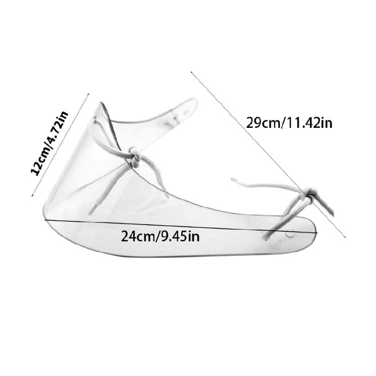 Clear Helmets Protector Goggles Clear Hockey Half Shield Visors Protective Helmets Eyewear Ice Hockey Visors Shield