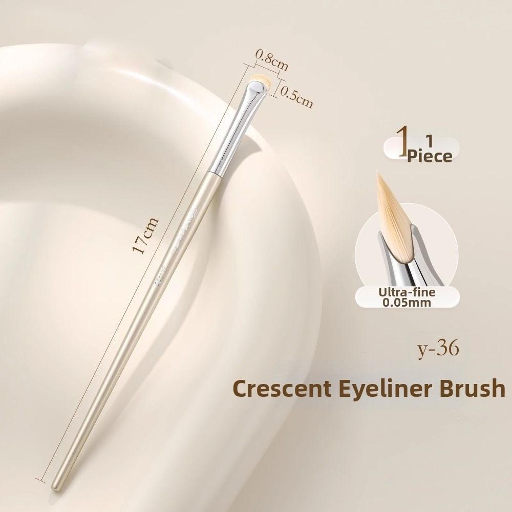 Ultra-Fine Blade Tip Crescent Eyeliner Brush Multi-Functional Soft Eye Detail Tool Durable Eye Makeup Brush