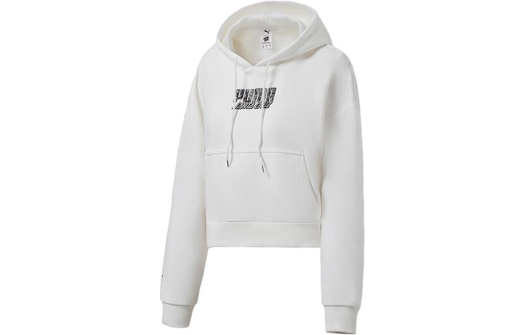 PUMA Sweatshirts Women's White Hooded Moderate Regular 532247-02