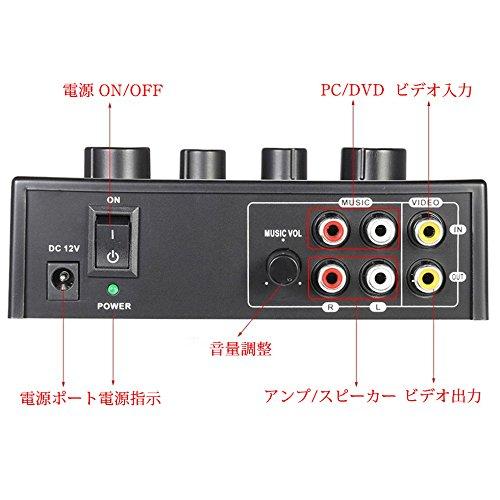 Douk Audio Karaoke Sound Mixer KTV Effect Reverb Microphone Preamplifier Home Audio DVD System Black