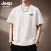 JEEP SPIRIT Men's Heavyweight Loose-Fit Round Neck T-Shirt