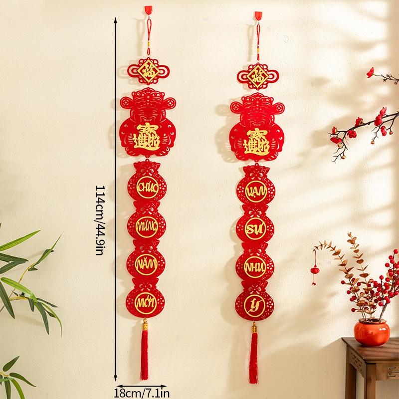 2025 Chinesisches Neujahr Schlangen Dekorationen Vietnamesischer Hängeornament Frühlingsfest Wanddeko Traditionelle Mondneujahrsdeko