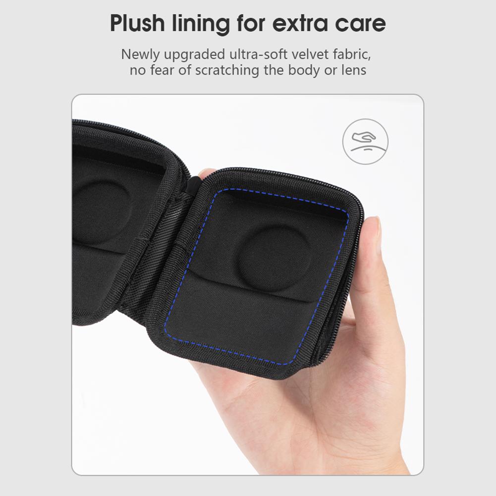 For DJI Osmo 360 PU Protective Box Wear Resist Small Camera Storage Bag Anti-Scratch Camera Carrying Case Camera Accessories