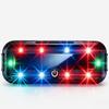 LED Solar LED Warning Strobe Light Self-Adhesive Solar-Powered LED Rear Warning Light  Vehicle
