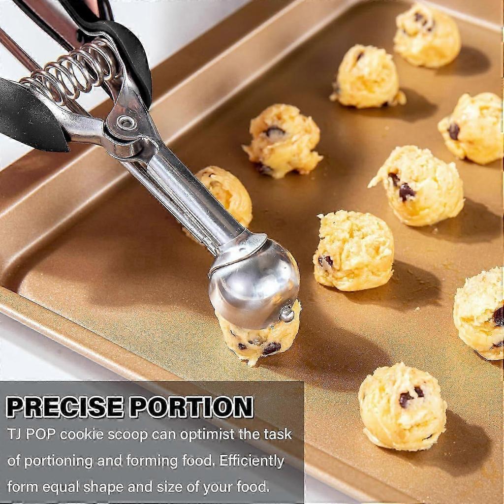 Extra Small Cookie Scoop 1 Tsp, Professional Stainless Steel Mini Ice Cream Scoop 25 Mm, M
