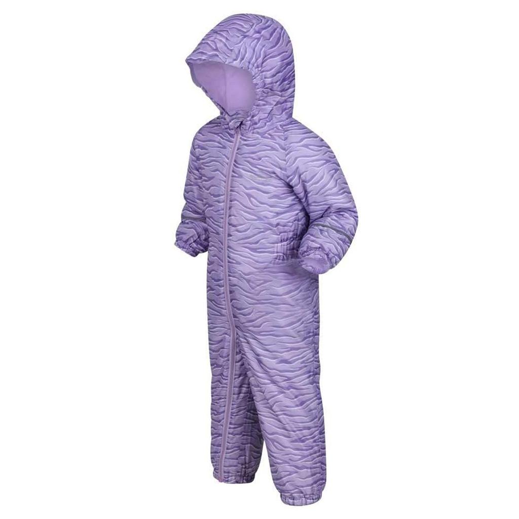 Regatta Childrens/Kids Splat II Zebra Print Waterproof Puddle Suit