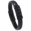 Popular Europe America Trendy Simple Woven Bracelet Alloy Magnetic Clasp Men's Fashion Wristband Jewelry Clothing Accessory
