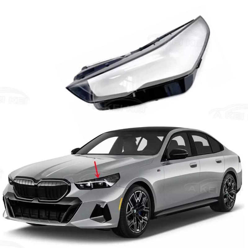 For BMW 5 Series G60 2024 Headlamp Front Transparent Lampshade Car Headlight Lens Shell Cover