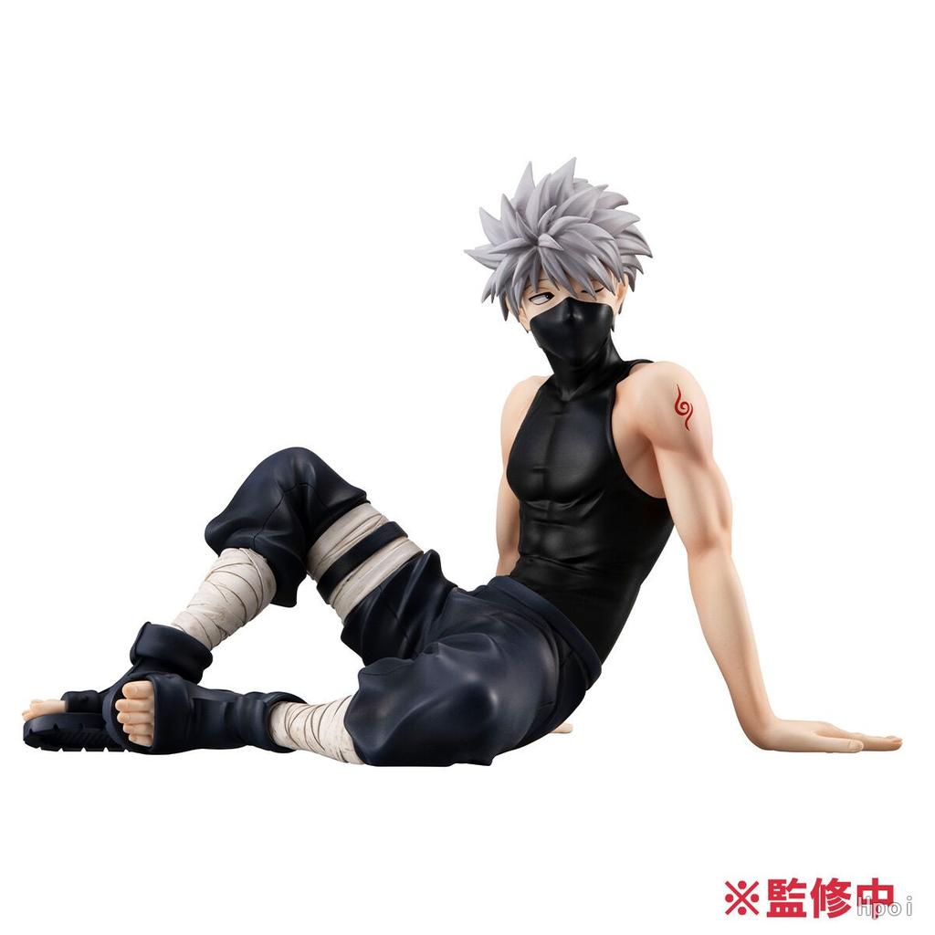 Figurine 9cm Anime Naruto Shippuuden Hatake Kakashi Posture Assise Étoiles PVC Modèle de Collection Ornements Jouets Cadeaux d'Anniversaire