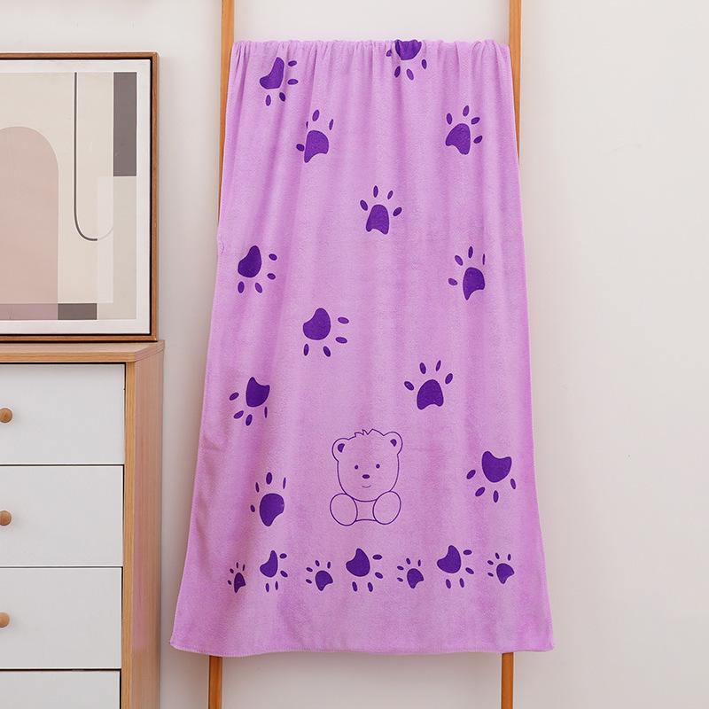 Gaoyang Cartoon Quick-Dry Children's Bath Towel, Water-Absorbent, 70x140cm, Adult & Beach Use