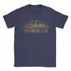 Marokko Skyline Marrakesch Vintage Marokkanisches T-Shirt Sommer T-Shirts Reine Baumwolle Rundhals Große Größen Kleidung Kurzärmeliges T-Shirt