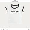 Harajuku Crop Tops Cool Girl Short Sleeve Top Hi Haters Letter Goth Tshirt US High Street Sexy Tees Fairy Summer Skinny Tops Y2k