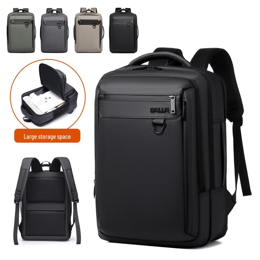 Men's Fashion Multi-pocket Laptop Backpack - Large Capacity, Commuter-friendly