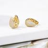 Luxury Elegant AAAA Zirconia Pave Huggie Hoop Earrings Woman Geometric U Shape Bridal Wedding Engagement Daily Vintage Jewelry