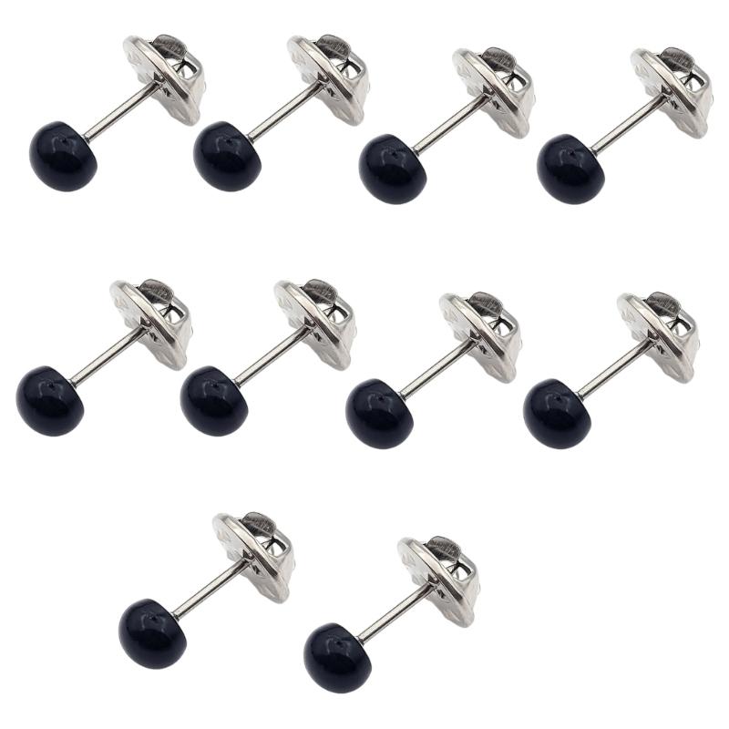 

10Pieces Removable Window Drapes Clips Alloy Tighten Button Curtain Fasteners Hijab Pins For Scarf And Headscarf чорний