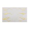 10 PCS Waterproof Eyeliner Eyebrows Tattoo Stickers Glitter Silver Laser Eye Make-up Stickers Aurora Gold