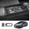 for Toyota PRIUS 60 Series 2023 2024 ABS black rear row seat center water cup holder decoration frame Cover interior Accessories