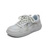 New Summer White Shoes for Female Students' Mesh Breathable Height-enhancing Casual Shoes