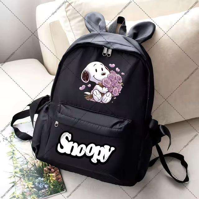 Large Capacity Schoolbag with Shoulder Strap; Student Three-piece Pencil Case Set