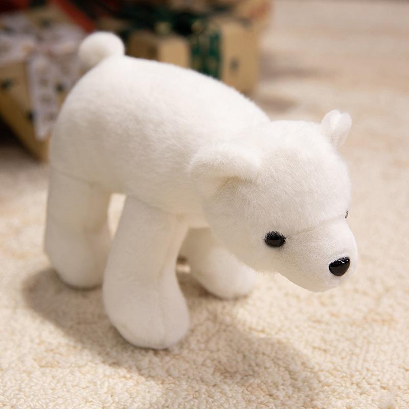 Cartoon Luminous Lying Down Polar Bear Throw Pillow Plush Toy Doll White Polar Bear Doll Children'S Doll