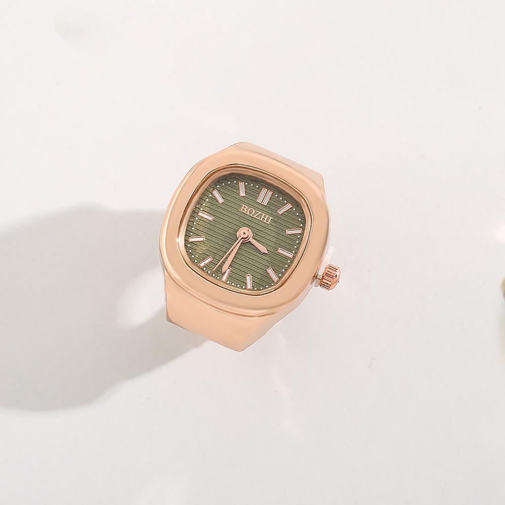 Creative Finger Ring Watch Mini Quartz Watch Adjustable Time Watch Ring Simple Stylish Punk Watch Ring Personalized Mini Clock