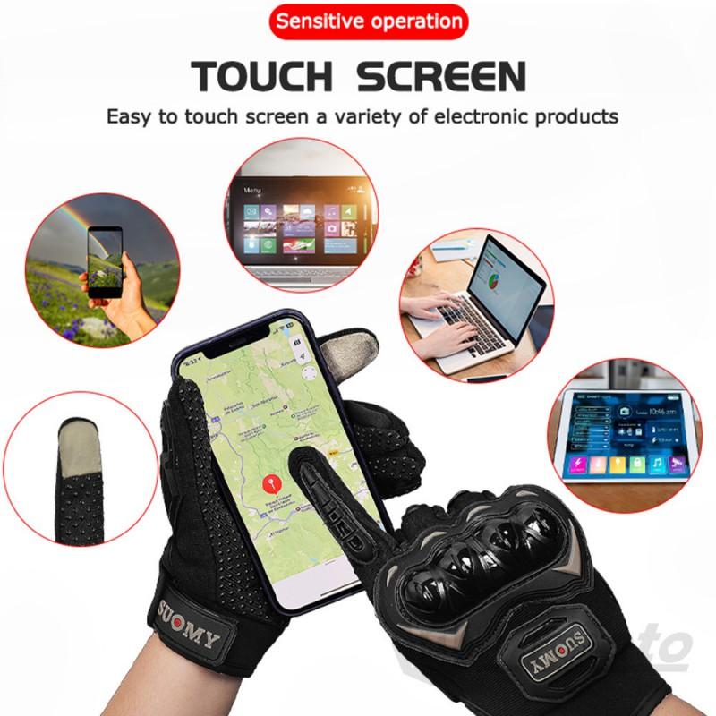 Full Finger Motorcycle Gloves Off-Road ATV Dirt Bike Cycling Riding Anti-Slip Shockproof Protection Men Women