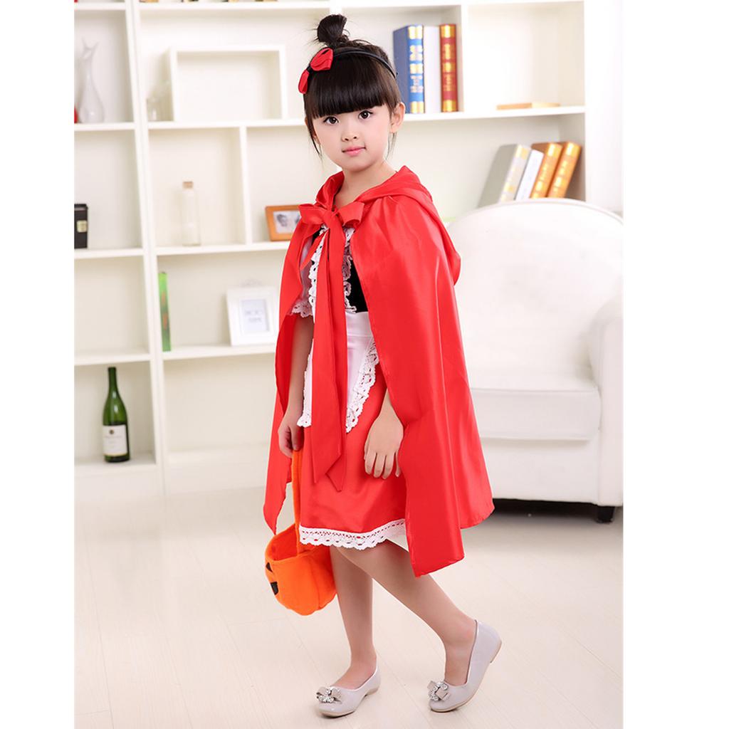 Kids Red Riding Hood Costume for Halloween Dress Up