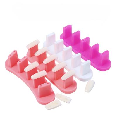 Nail Art Practice Rack, Glue-Free Instant-Click Nail Support Display Rack 3 Packs, Base Removable Nail Art Tools